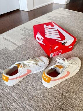 Nike Blazer Low Platform Sneakers White/Pink/Yellow | Size 8.5 | New, Never Worn